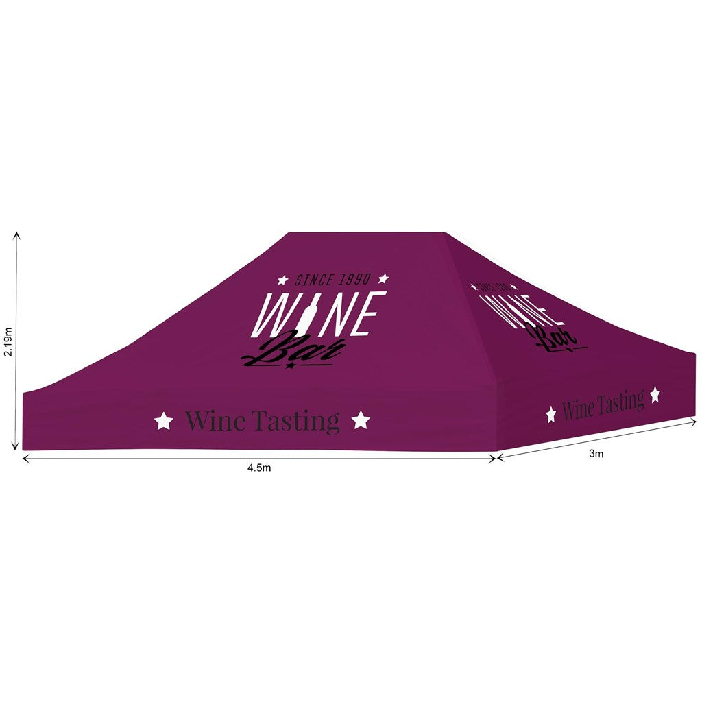 4.5m X 3m Sublimated Gazebo Skins