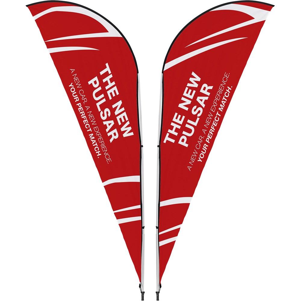 Double-sided Sharkfin Banners