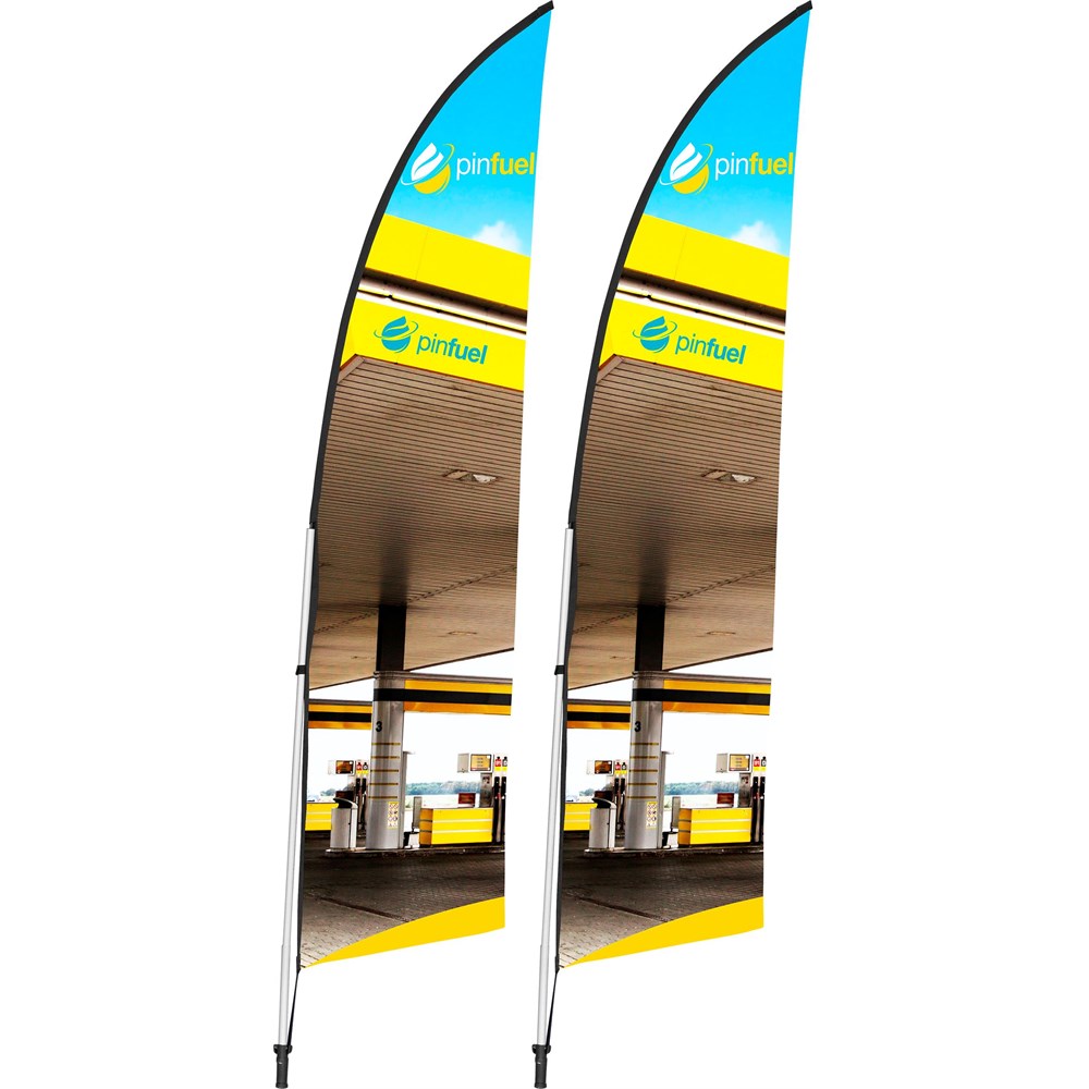Single-sided Arcfin Banners