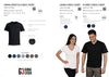 T-shirt de algodão penteado 170g com decote em V - Branco - Até esgotar o stock