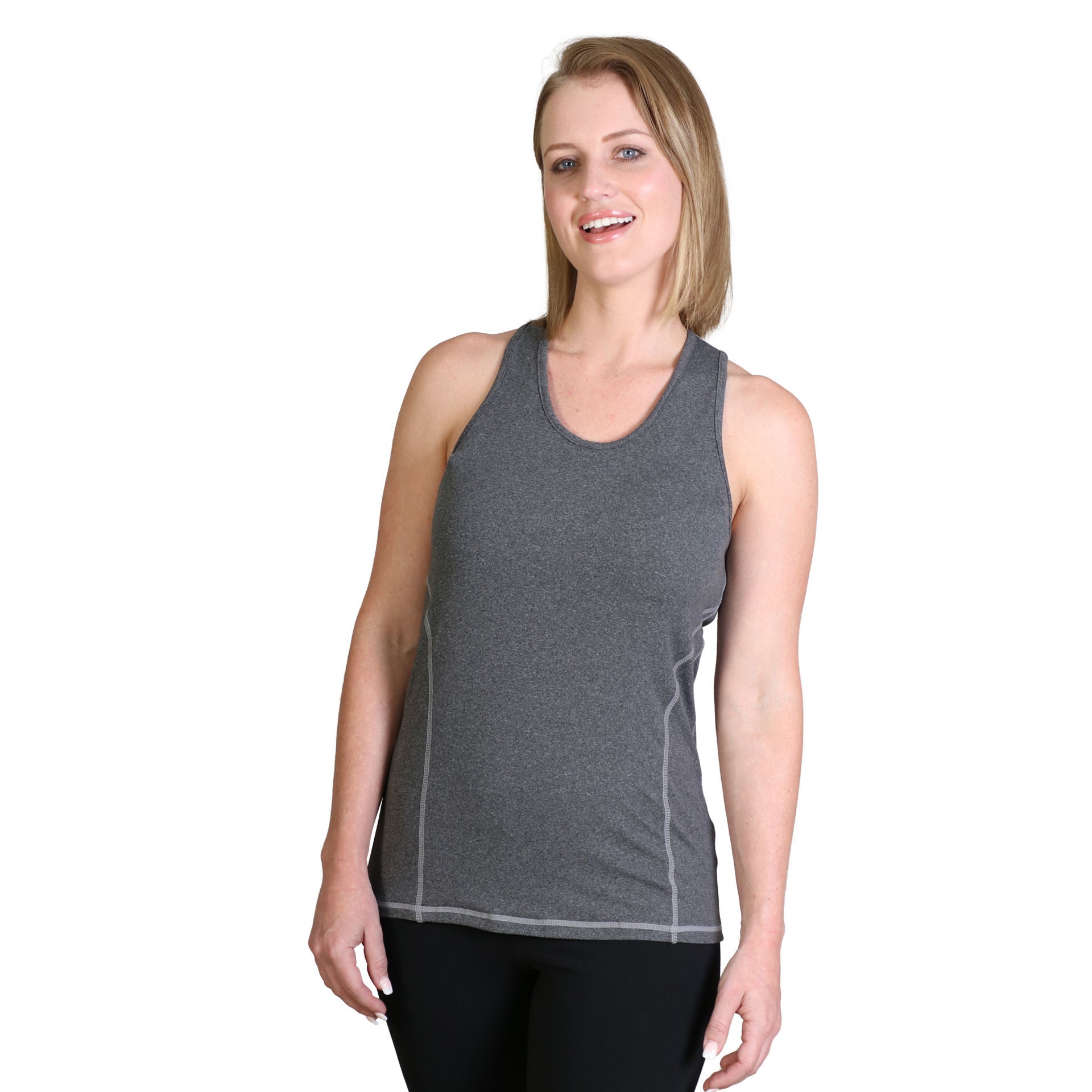 Ladies' Active Top - Graphite Melange -  While Stocks Last