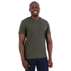 T-shirt Urban Lifestyle com decote em V 140g - Verde militar mesclado - Enquanto durarem os stocks