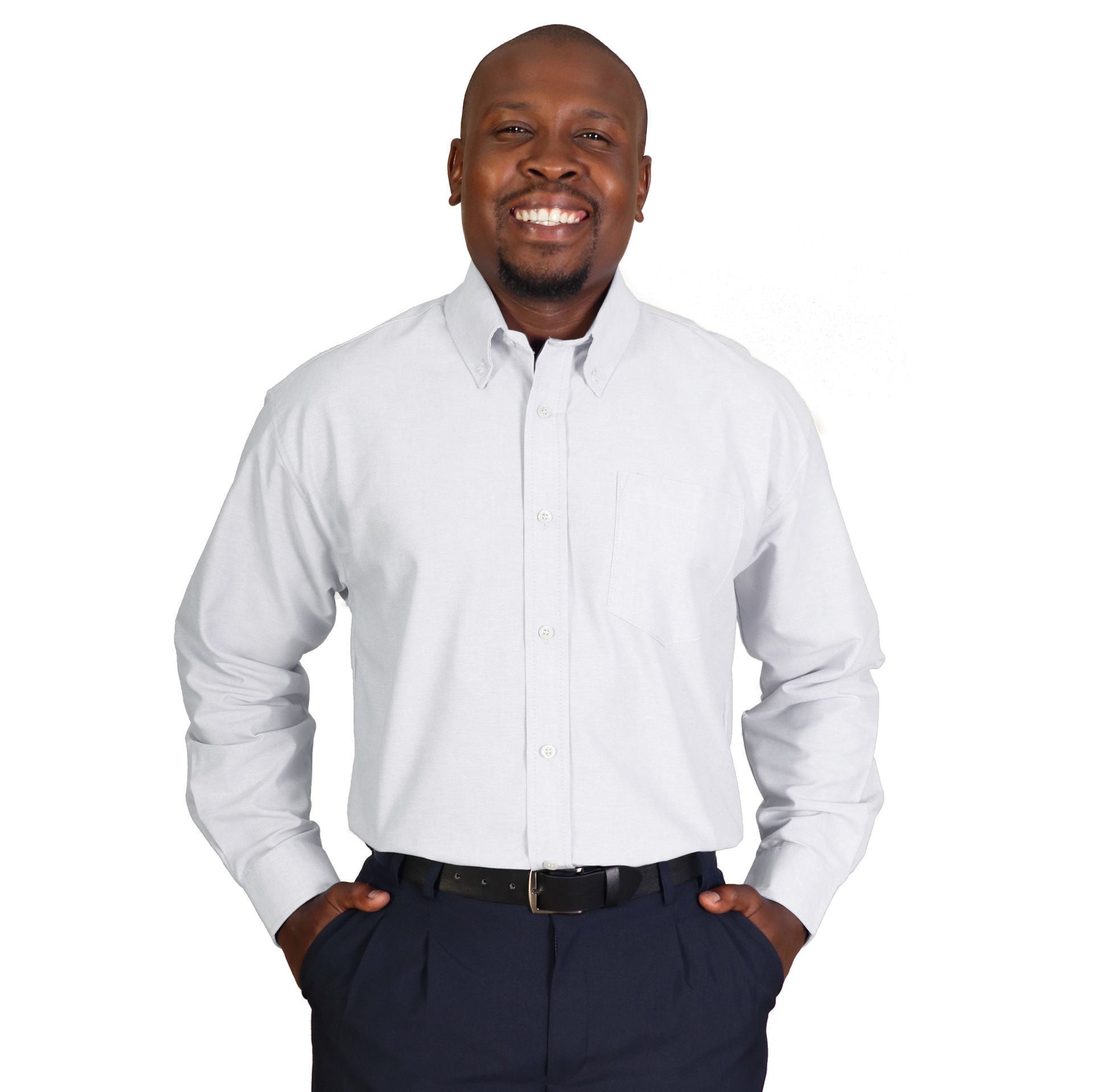 Chemise tissée Prime à manches longues - Blanche - Jusqu'à épuisement des stocks