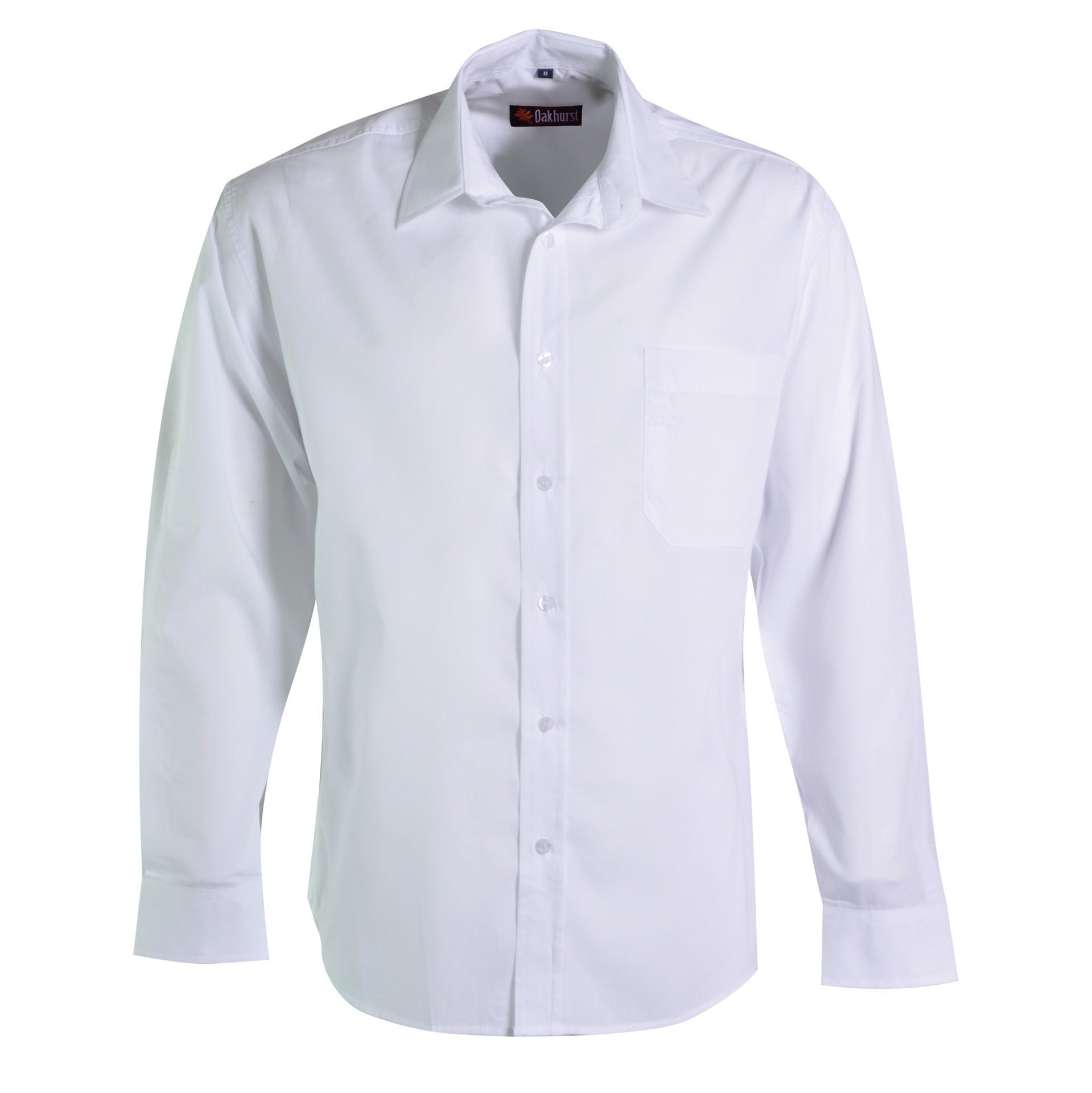 Icon Woven Shirt Long Sleeve - White - While Stocks Last