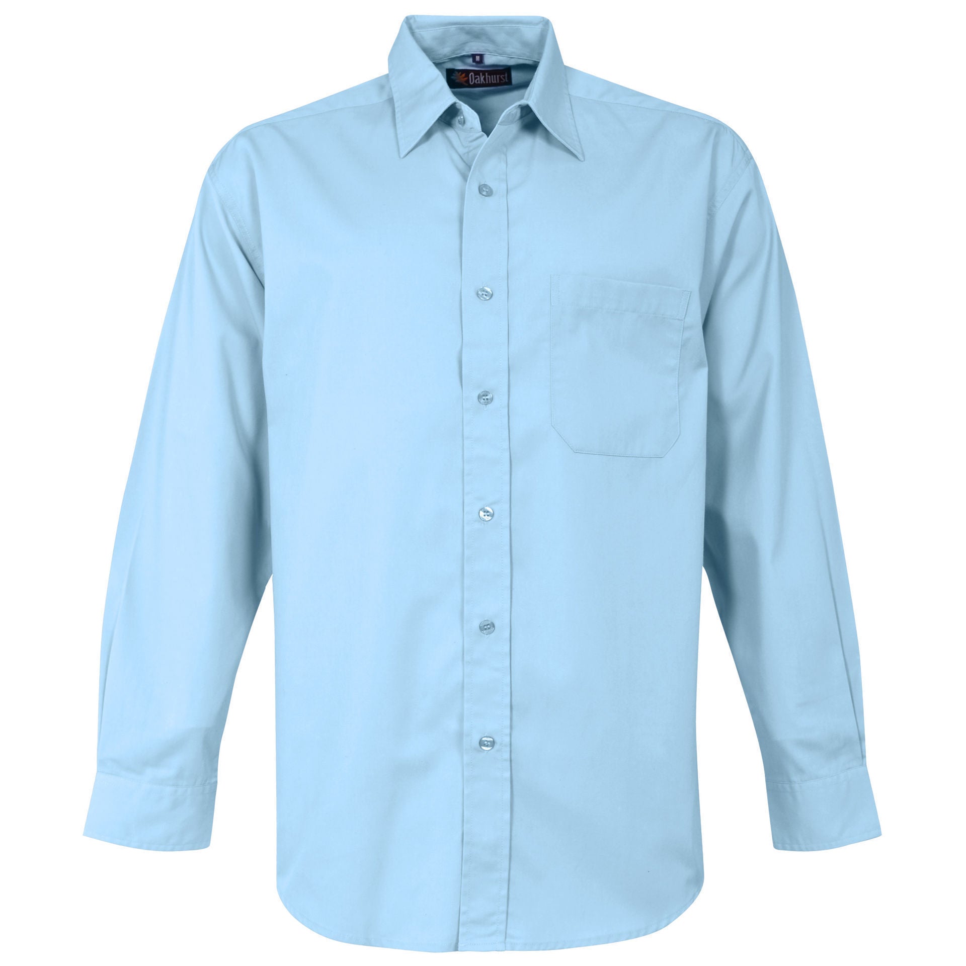 Chemise tissée classique à manches longues - Bleu ciel - Jusqu'à épuisement des stocks