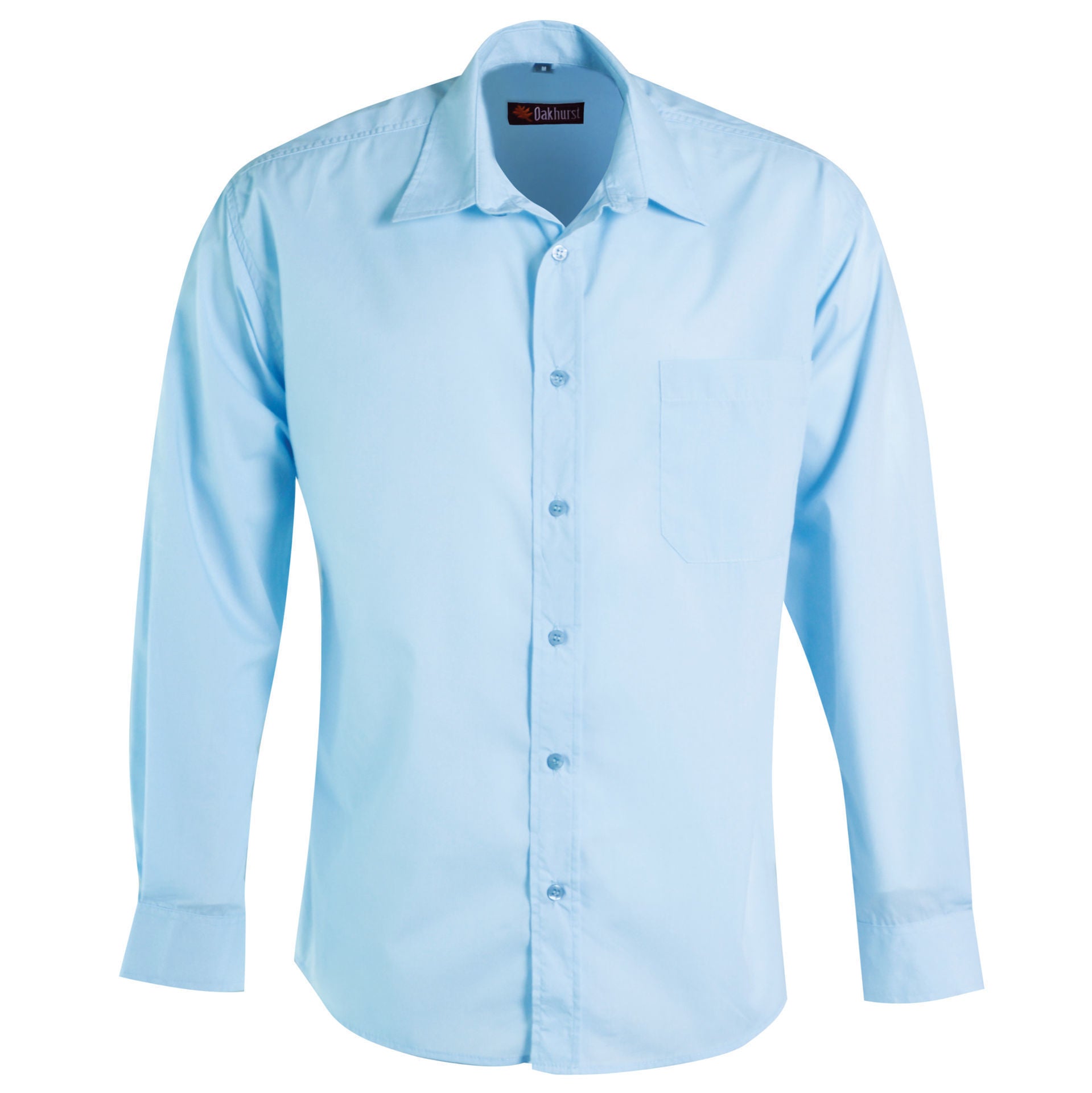 Icon Woven Shirt Long Sleeve - Sky - While Stocks Last