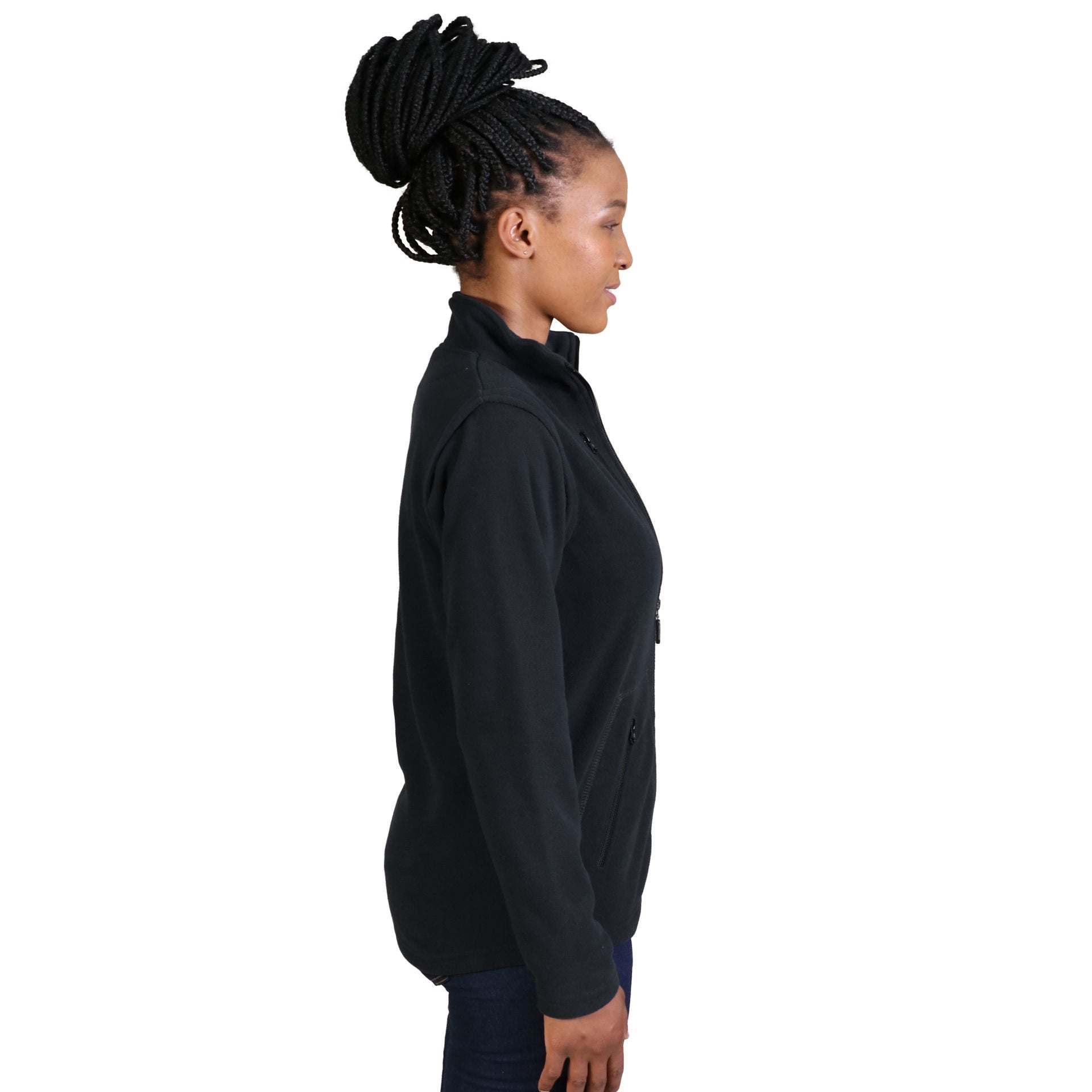 Polaire polaire à manches amovibles pour femme