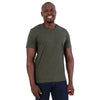 T-shirt decote em V estilo urbano 140g