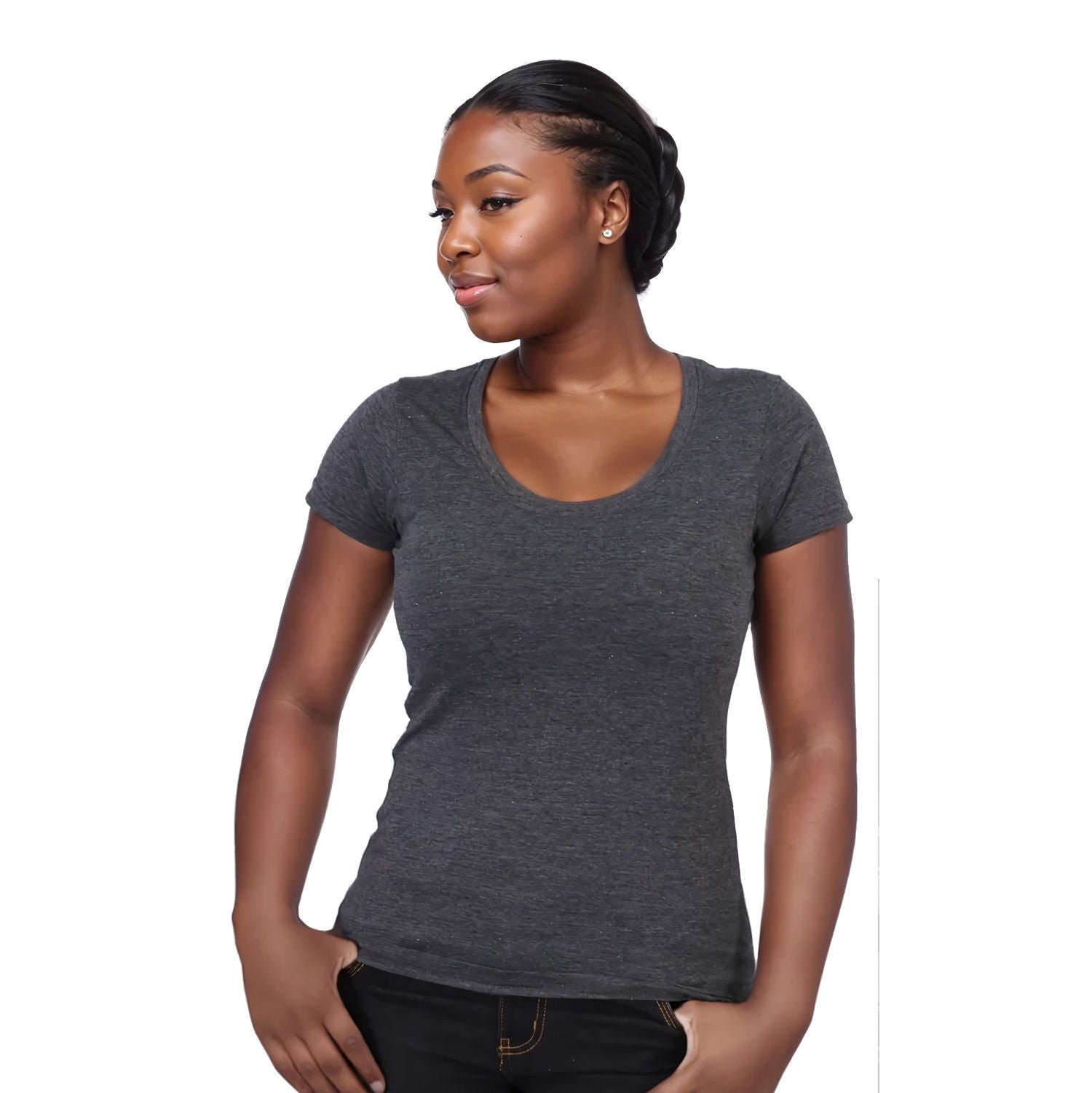 T-shirt de mulher Fashion Fit 150g