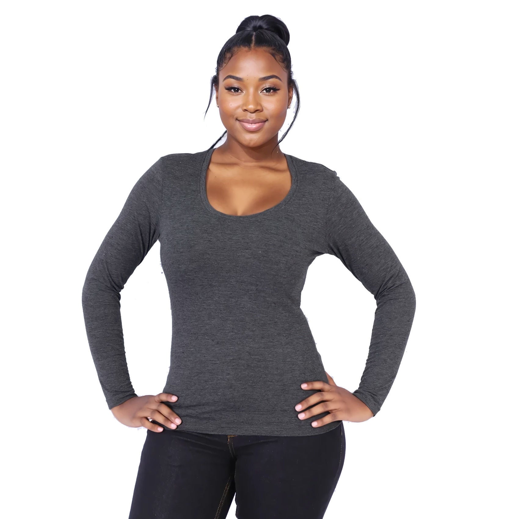 T-shirt femme 150 g à manches longues