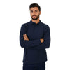 Long Sleeve Pique Knit Polo
