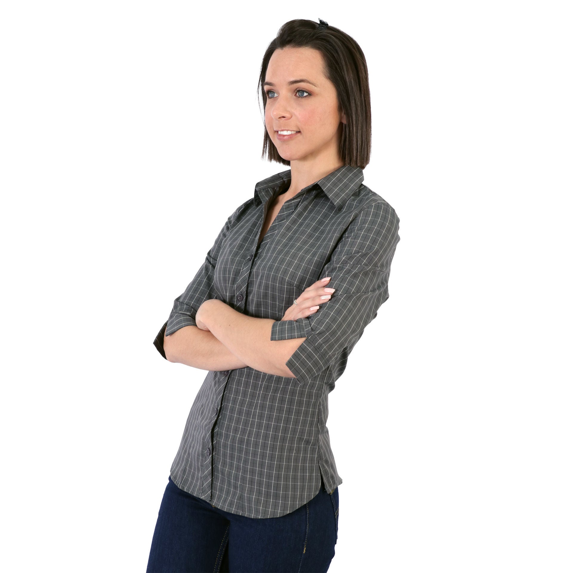 Chemisier Donna à manches 3/4 - Carreaux 3