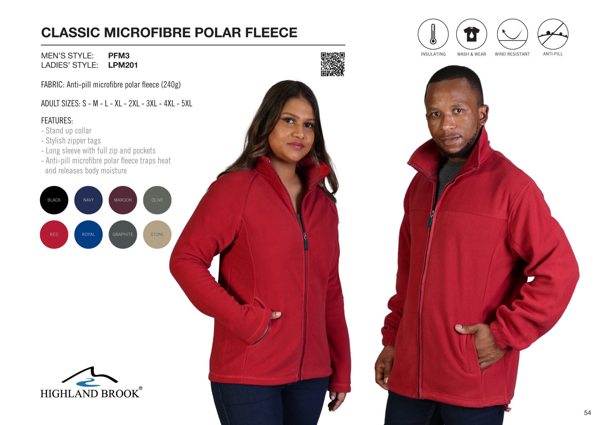Polaire classique en microfibre - Bleu roi - Jusqu'à épuisement des stocks
