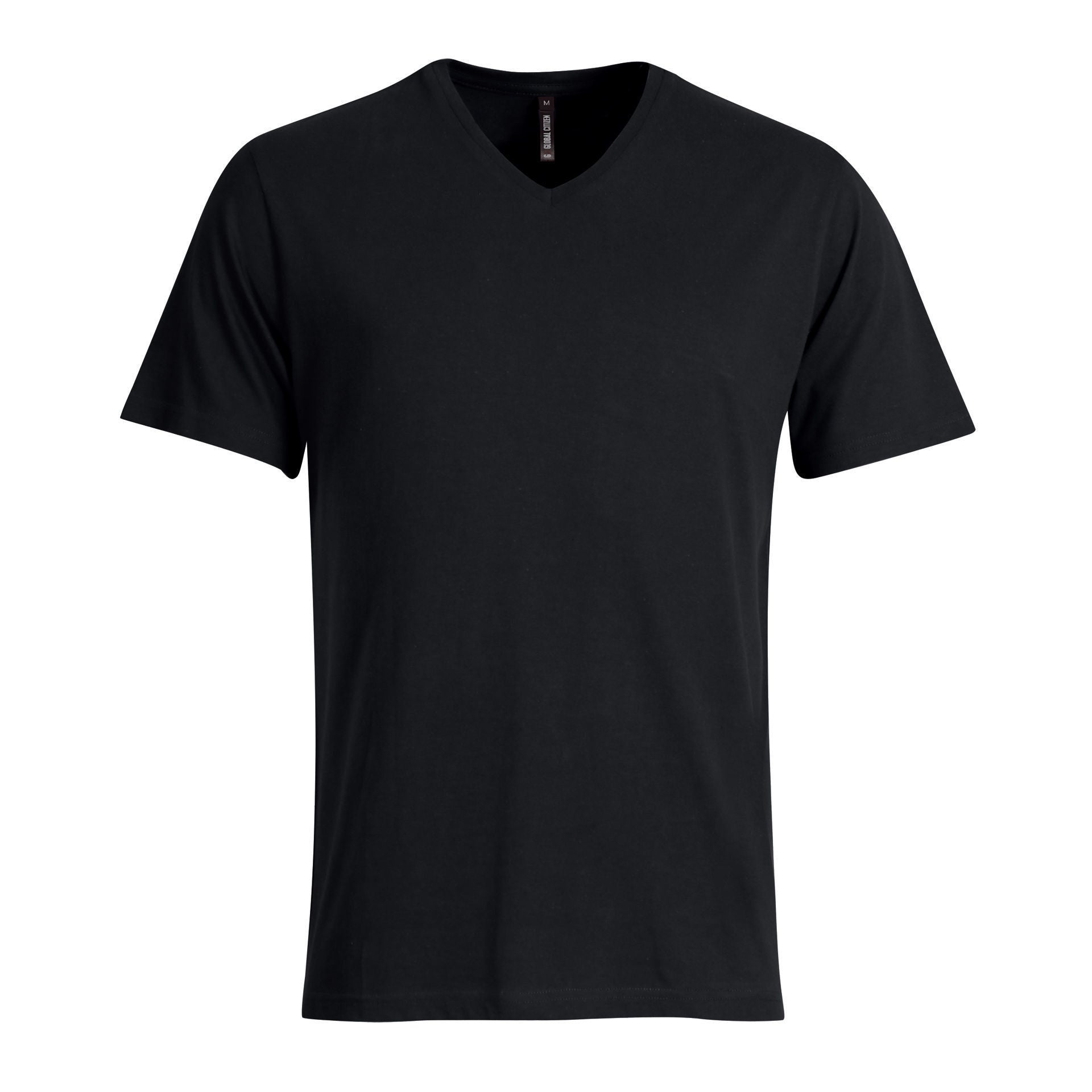 T-shirt Urban Lifestyle com decote em V 140g - Preto - Até esgotar o stock