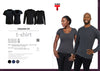 Mens 150g Fashion Fit T-Shirt - long sleeve - Charcoal - End Of Range