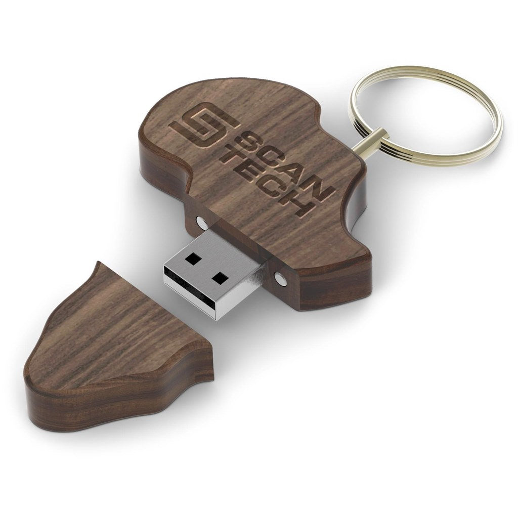 Porta-chaves para pen drive Andy Cartwright Afrique - 16 GB