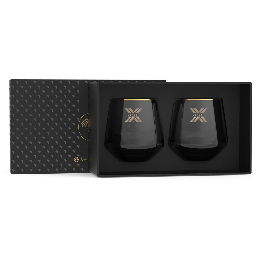 Conjunto de copos de whisky Andy Cartwright Afrique Dusk