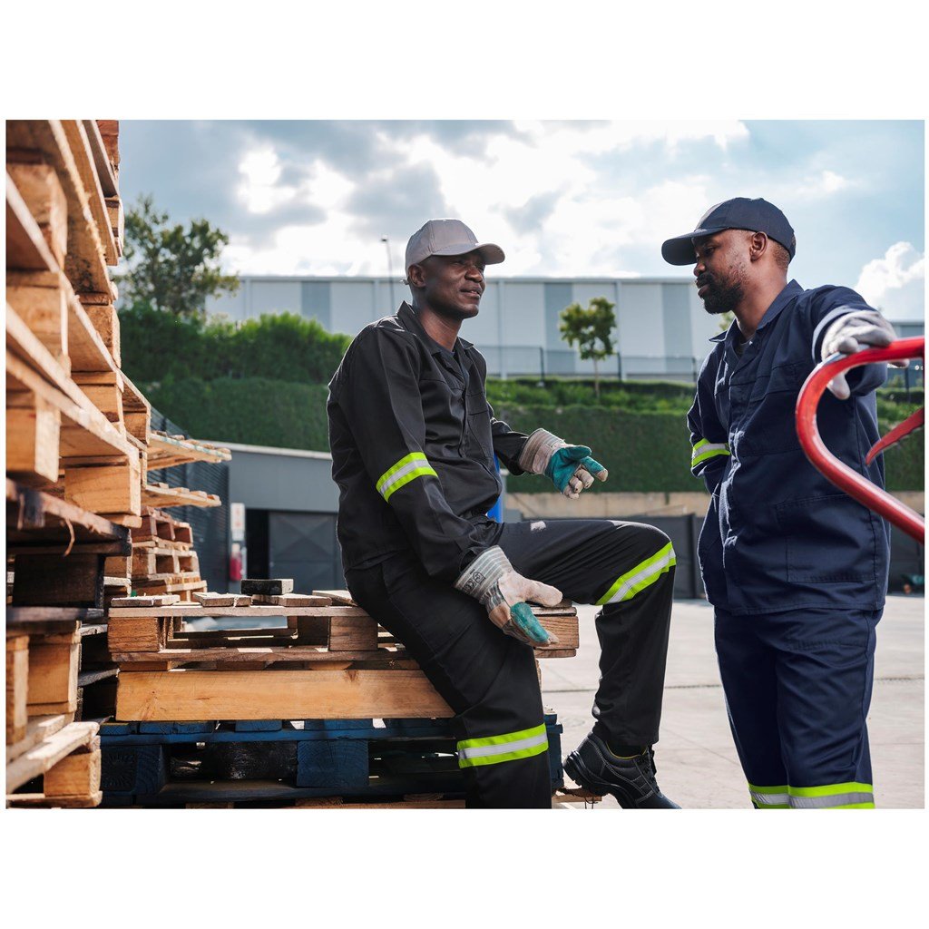 Trade Polycotton Conti Suit - Reflective Arms & Legs - Yellow Tape image