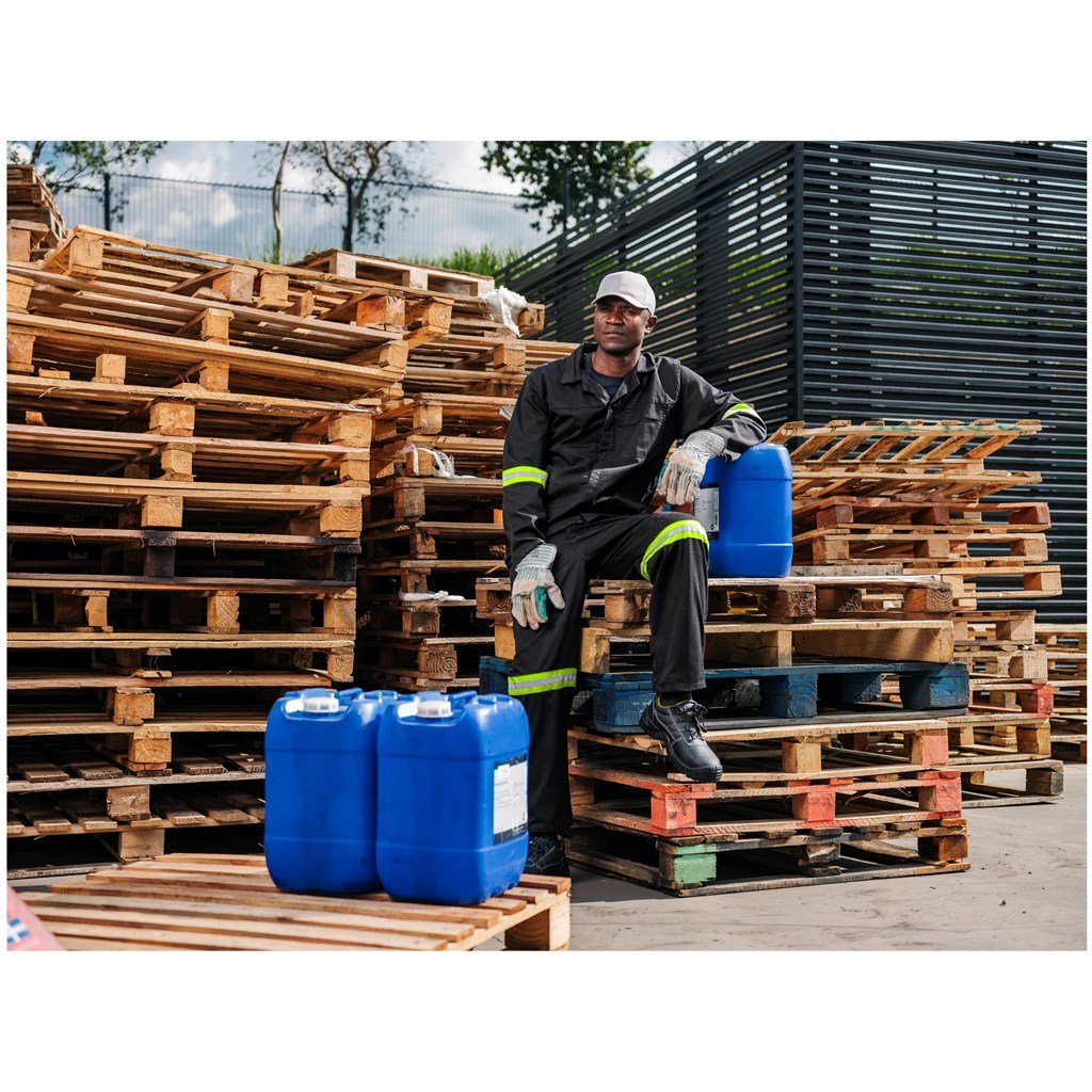 Trade Polycotton Conti Suit - Reflective Arms & Legs - Yellow Tape image