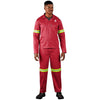Trade Polycotton Conti Suit - Reflective Arms & Legs - Yellow Tape image