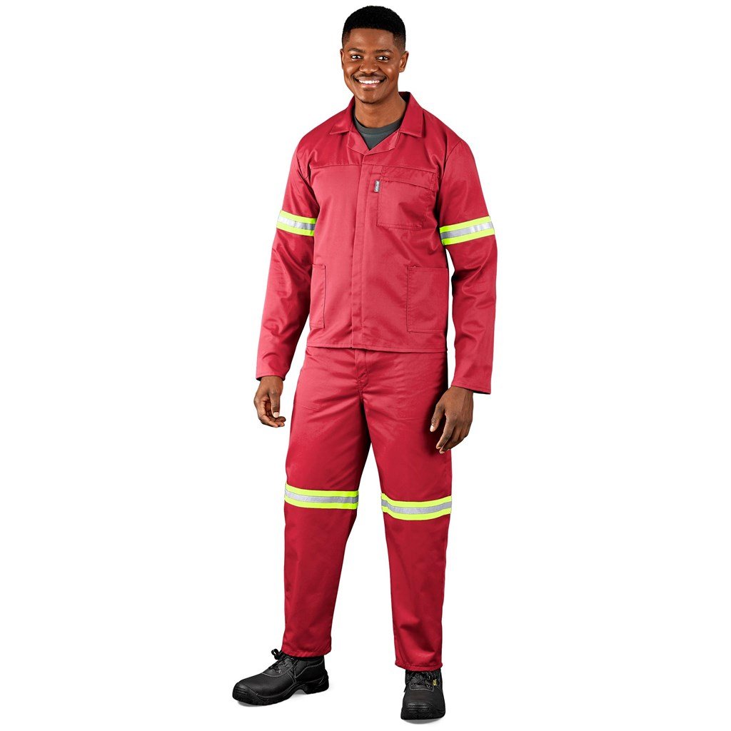 Trade Polycotton Conti Suit - Reflective Arms & Legs - Yellow Tape image