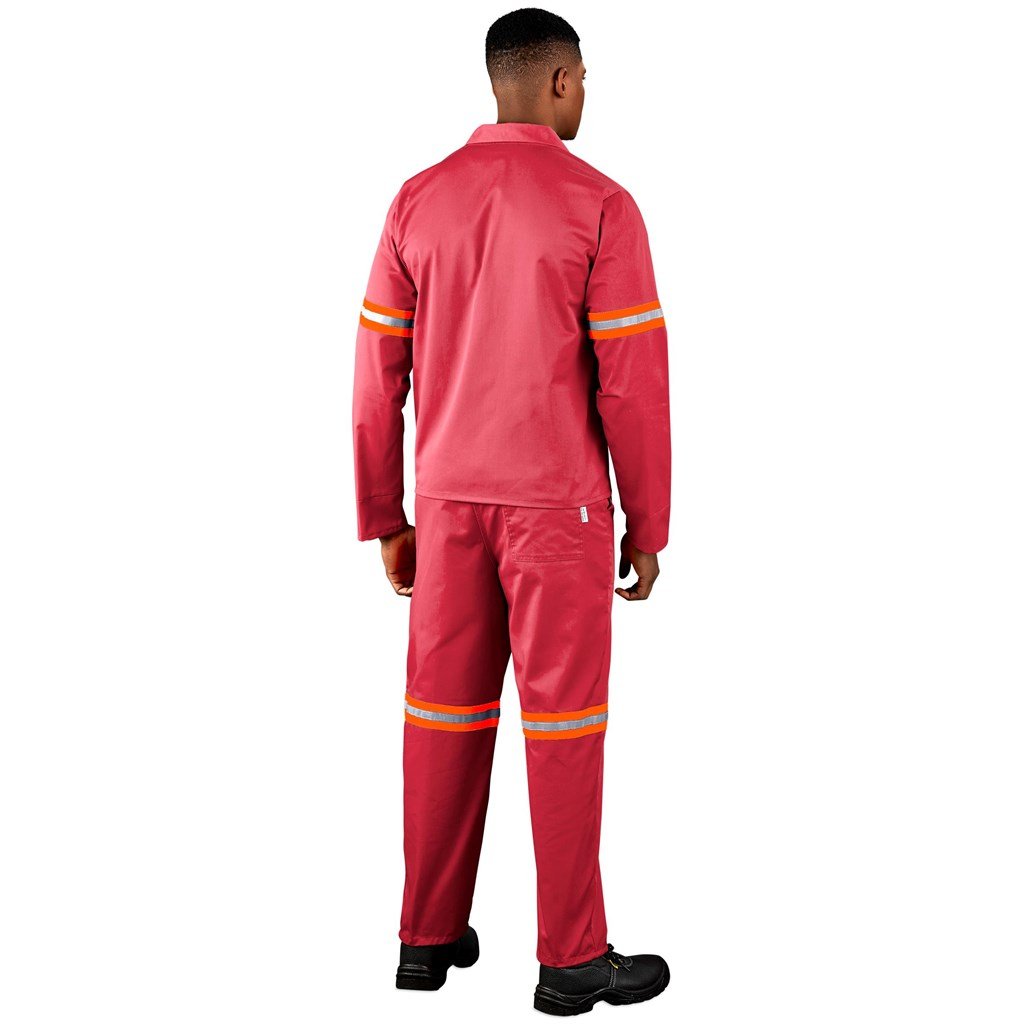 Trade Polycotton Conti Suit - Reflective Arms & Legs - Orange Tape image