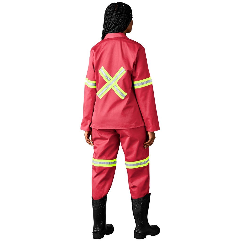 Trade Polycotton Conti Suit - Reflective Arms, Legs & Back - Yellow Tape image