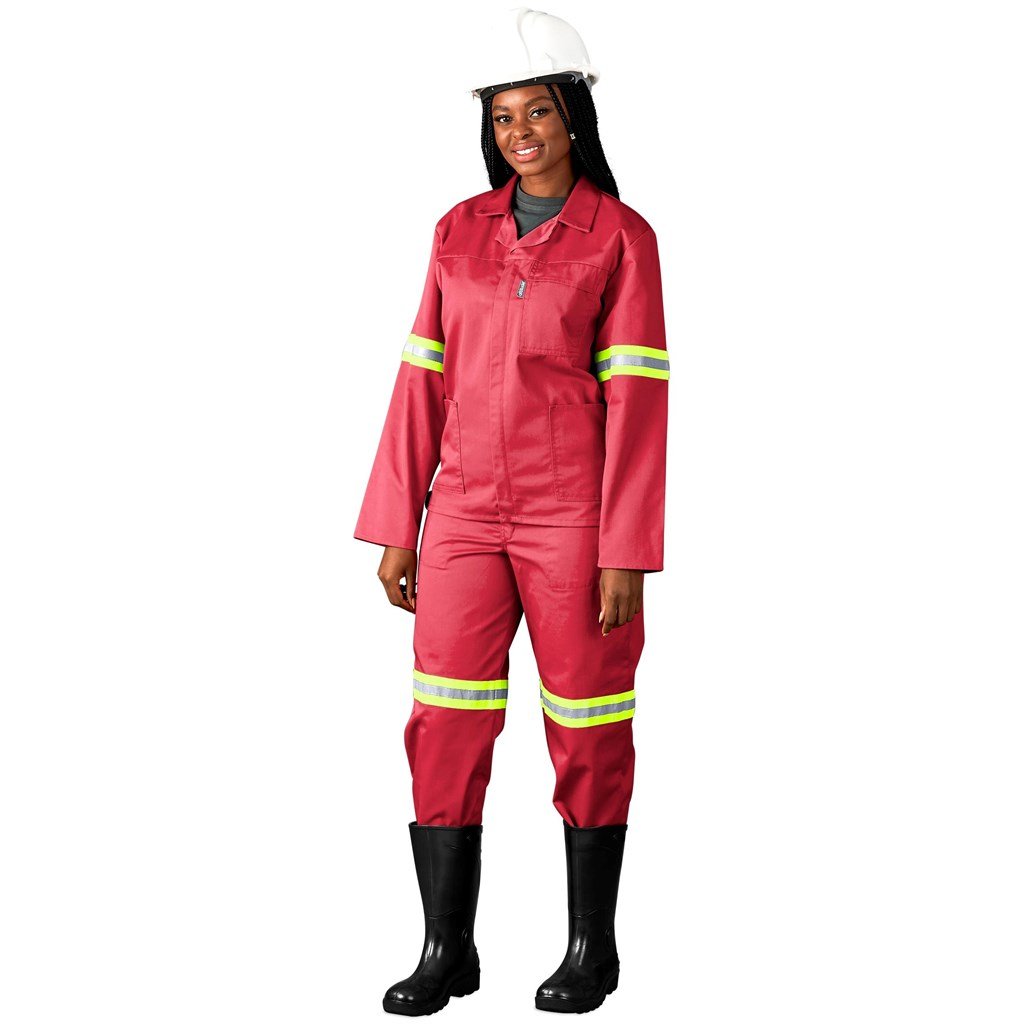 Trade Polycotton Conti Suit - Reflective Arms, Legs & Back - Yellow Tape image