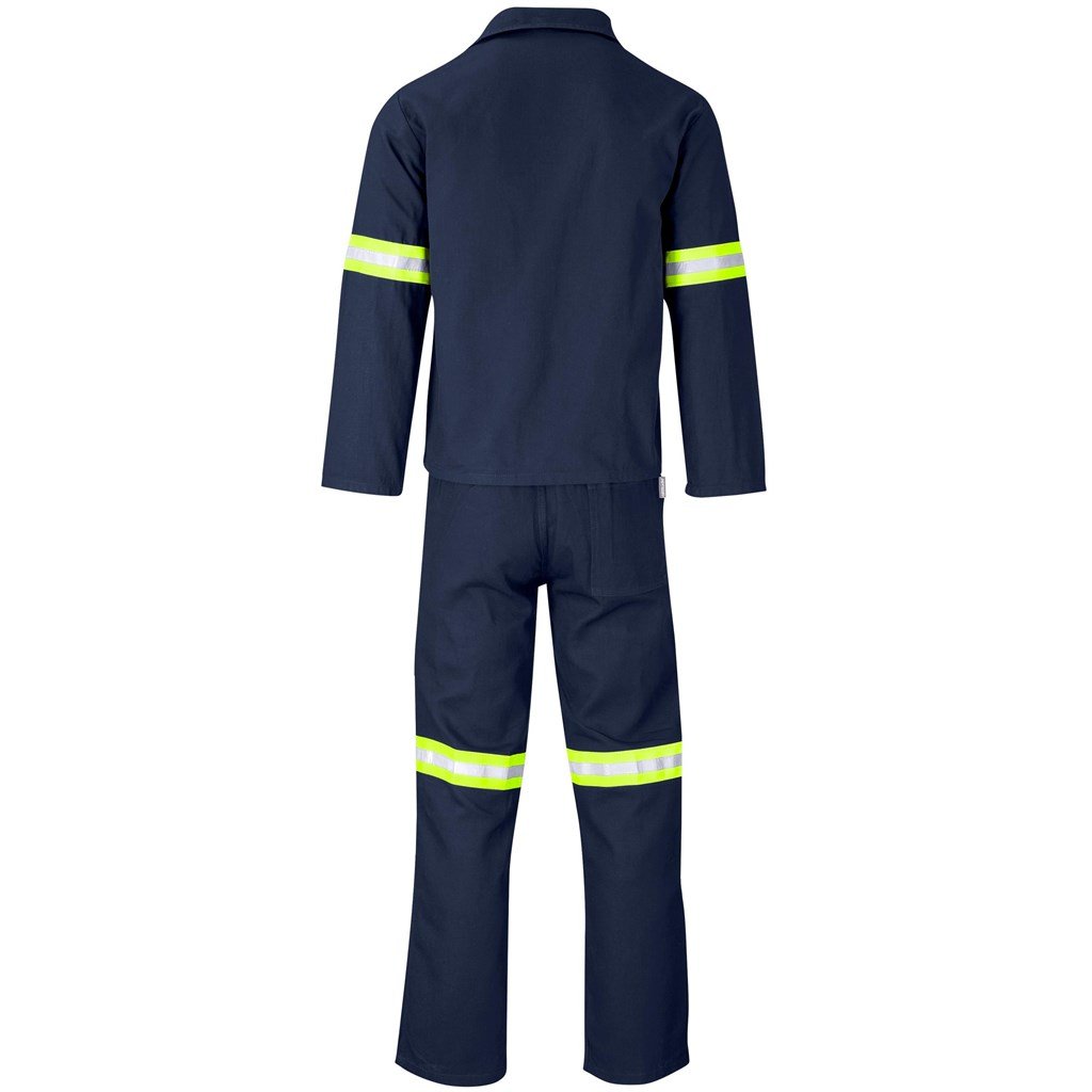Macacão Técnico 100% Algodão Conti - Braços e Pernas Refletoras - Fita Amarela