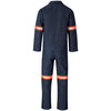 Fato vintage jeans 100% algodão Conti - braços e pernas refletores - fita laranja