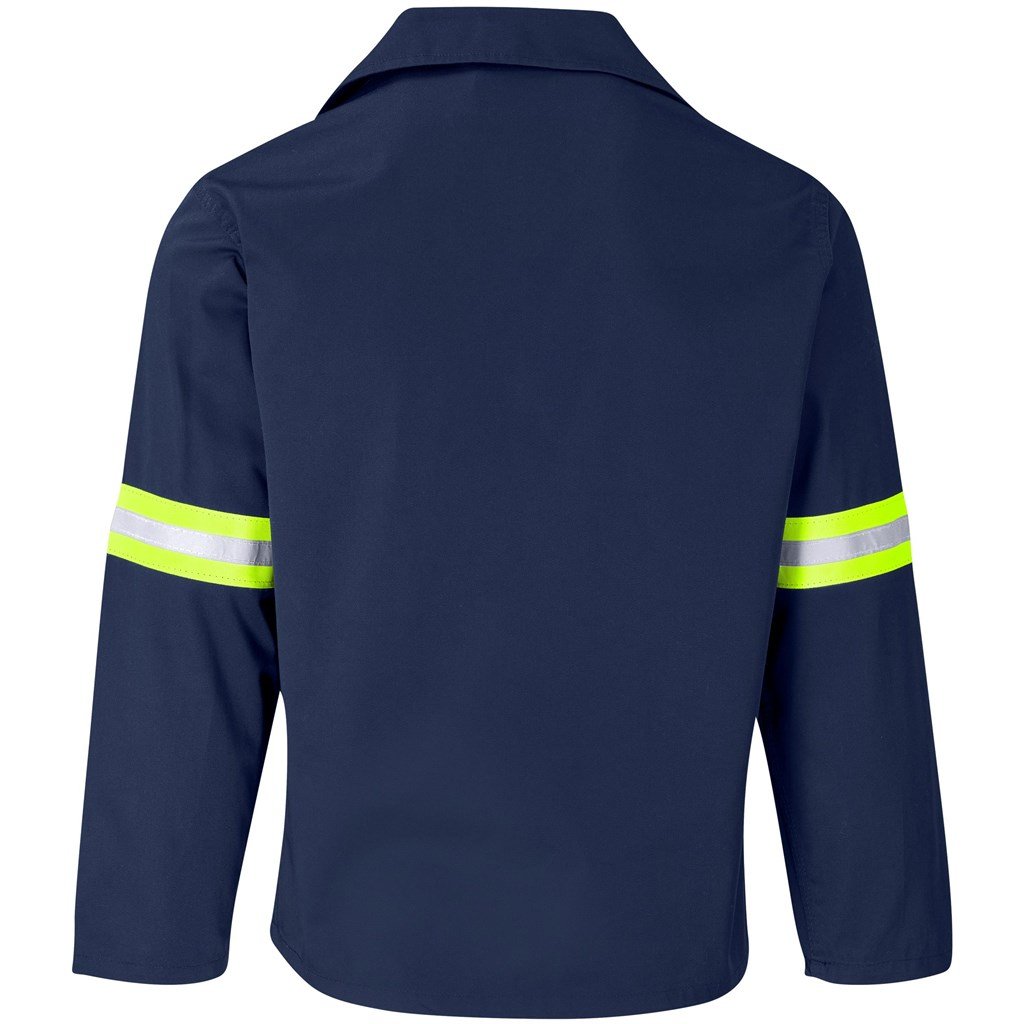 Veste Site Premium en polycoton - Manches réfléchissantes - Ruban jaune
