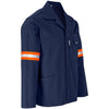 Veste Site Premium en polycoton - Manches réfléchissantes - Ruban orange