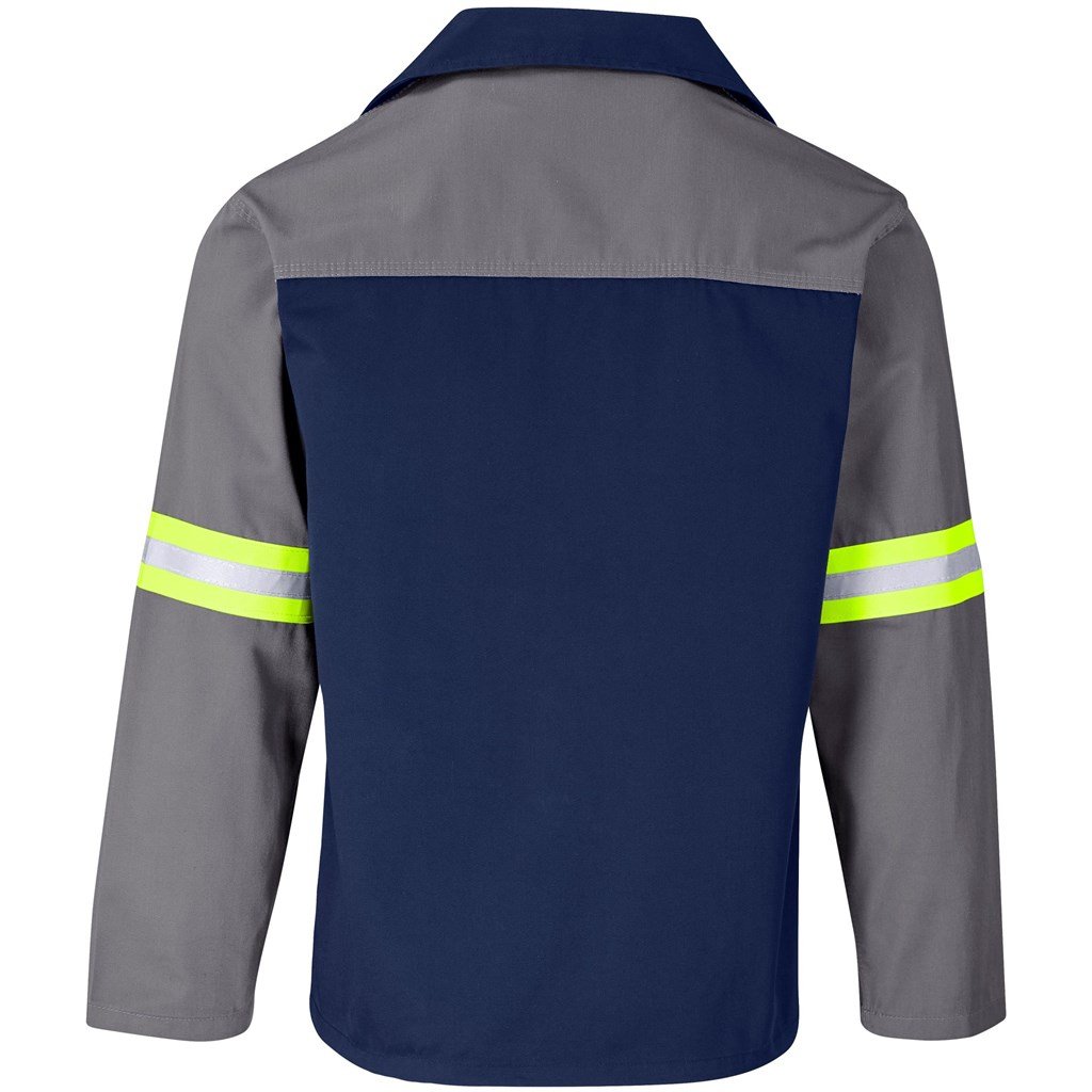 Veste Site Premium bicolore en polycoton - Manches réfléchissantes - Ruban jaune