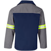 Veste Site Premium bicolore en polycoton - Manches réfléchissantes - Ruban jaune
