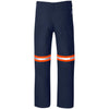 Pantalon 100 % coton Artisan Premium - Jambes réfléchissantes - Ruban orange