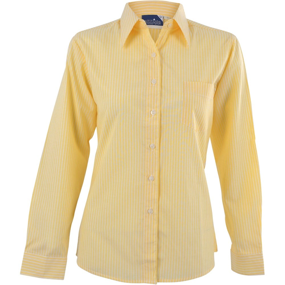 Chemise Drew à manches longues pour femme - Jaune