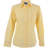Chemise Drew à manches longues pour femme - Jaune