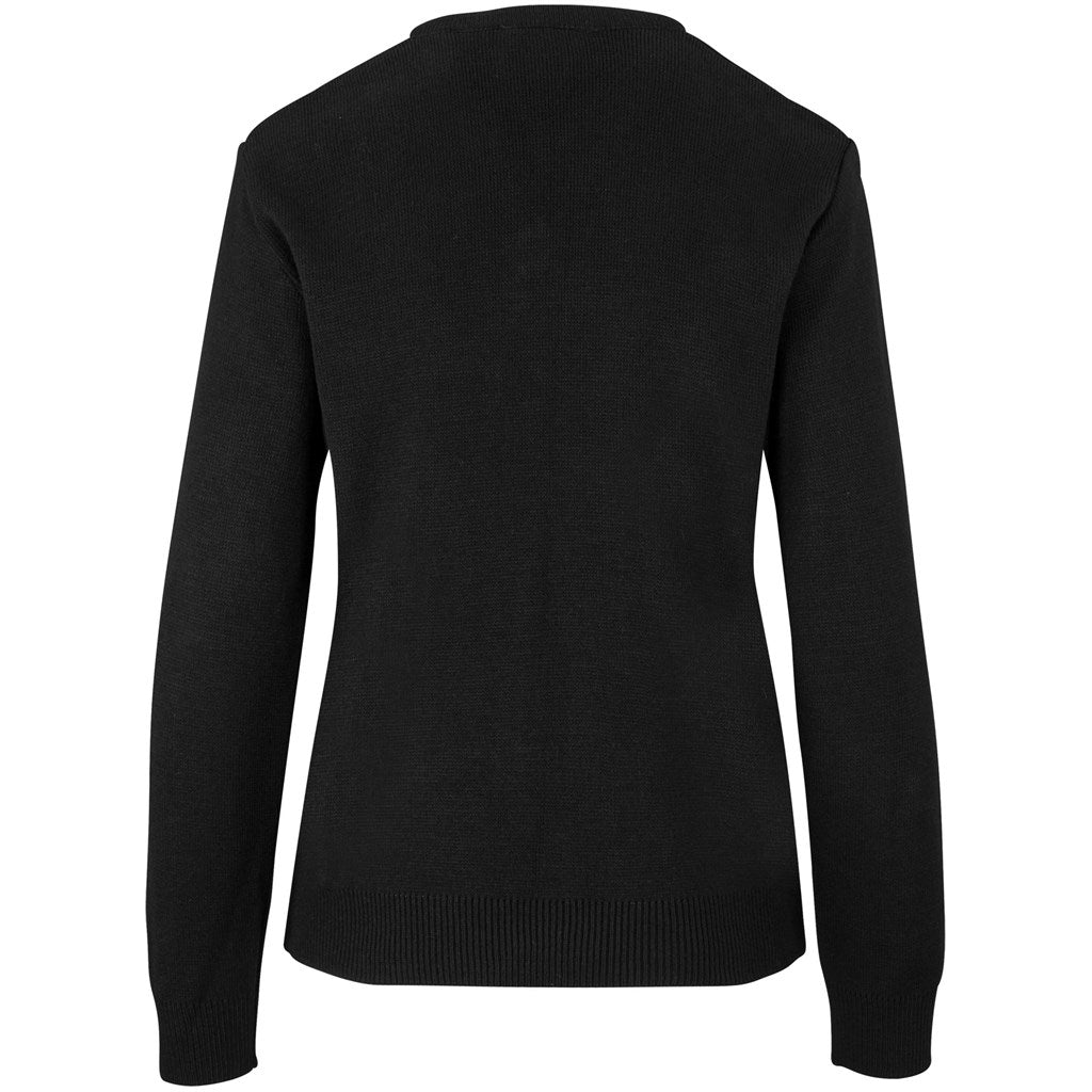 Camisola feminina peso pesado do Equador com decote em V