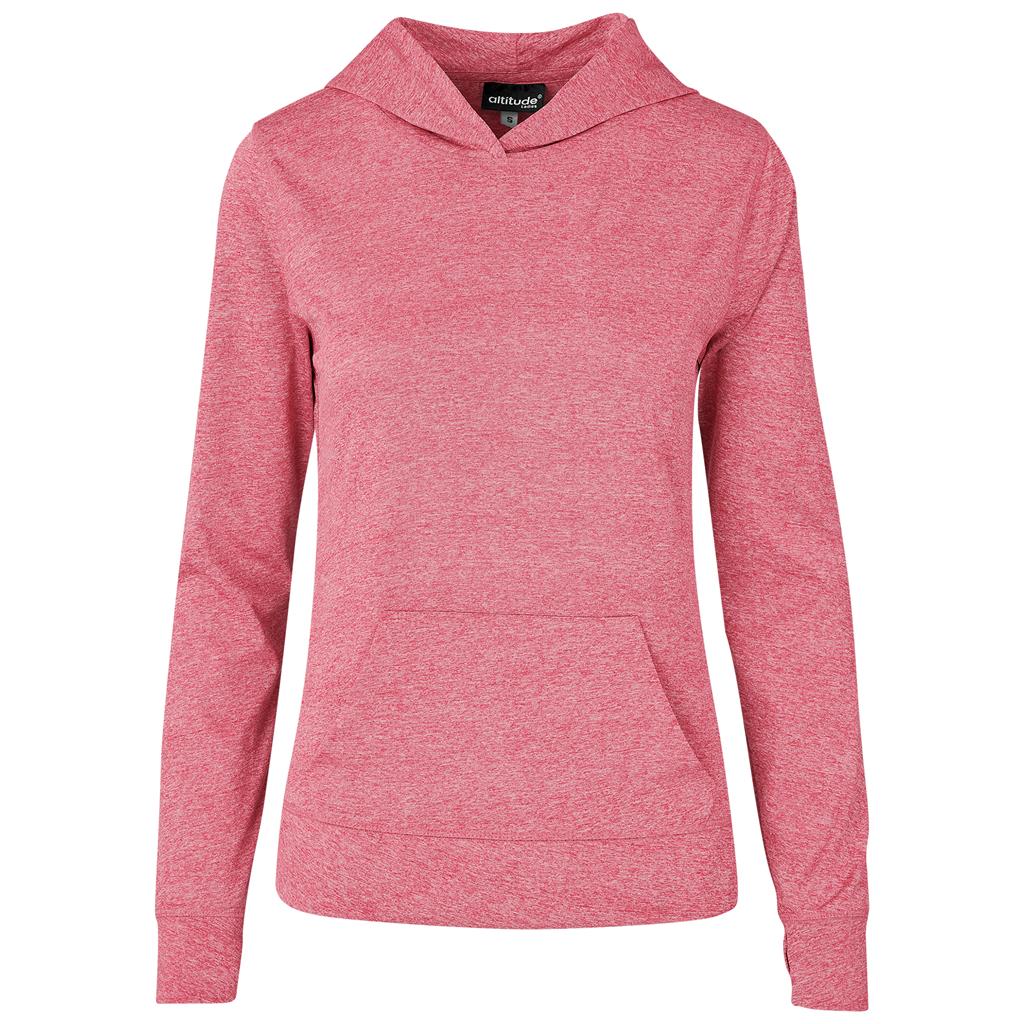 Pull léger à capuche pour femme - Rouge