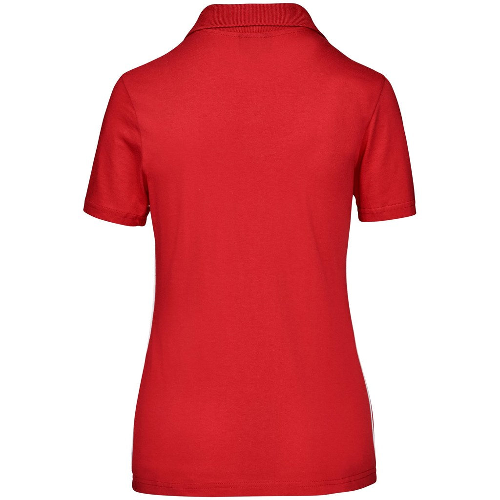 Camisola de golfe Galway para mulher - vermelha