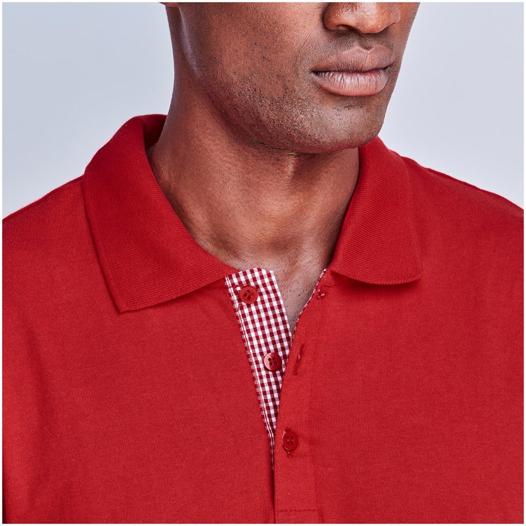 Mens New York Golf Shirt - Red