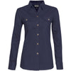 Chemise Oryx Bush à manches longues pour femme - Bleu marine