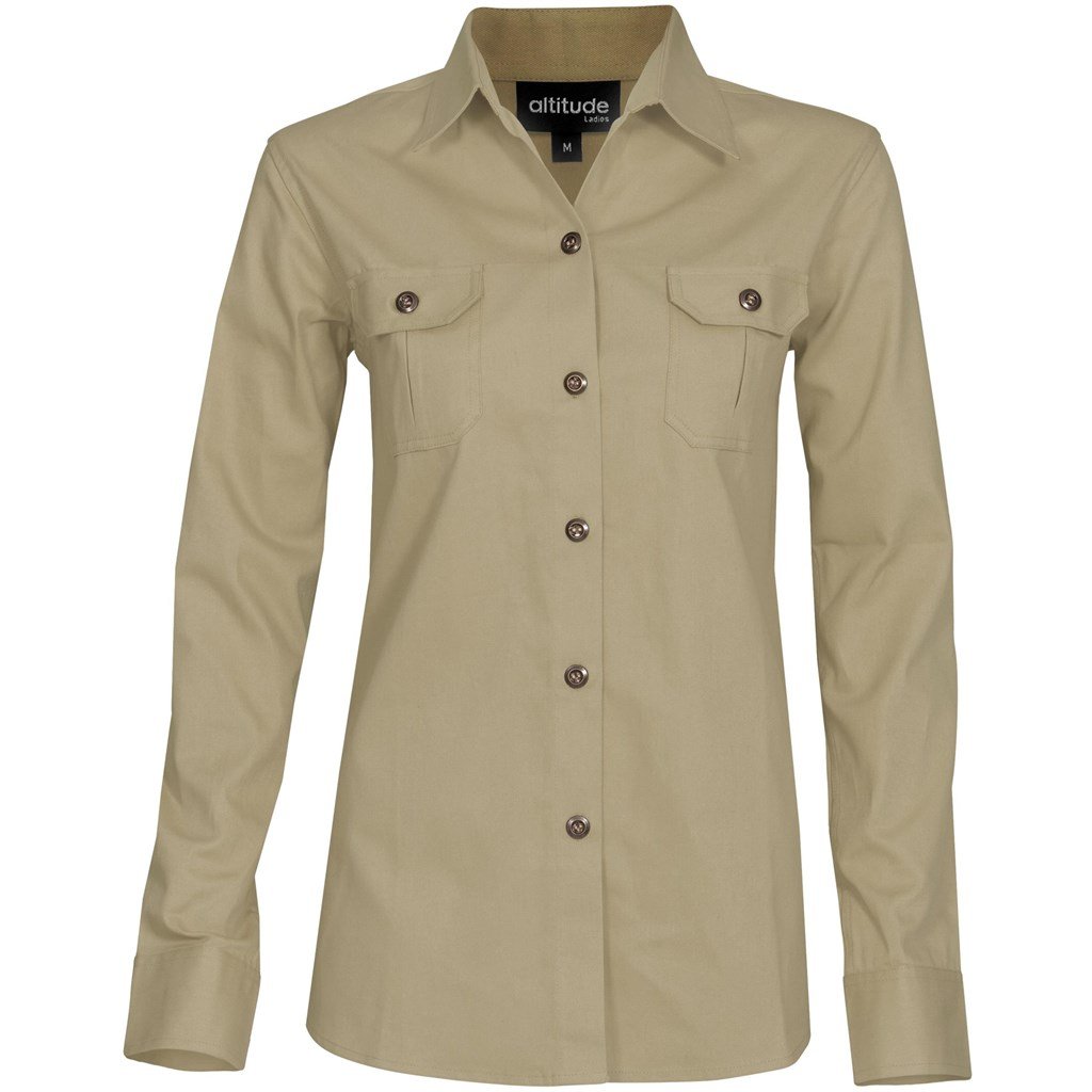 Chemise Oryx Bush à manches longues pour femme - Pierre