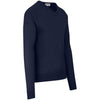 Maillot Pérou à manches longues et col en V pour homme - Bleu marine