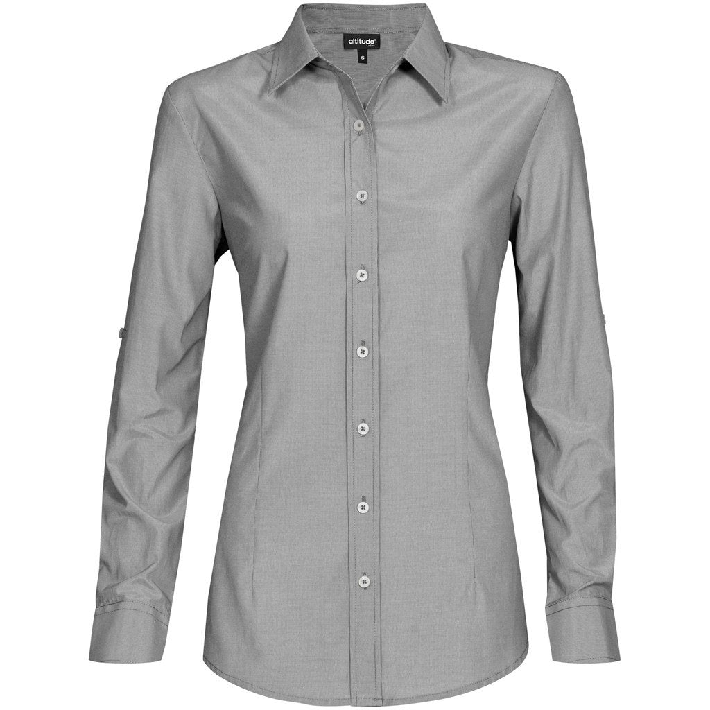 Chemise Portsmouth à manches longues pour femme - Noir