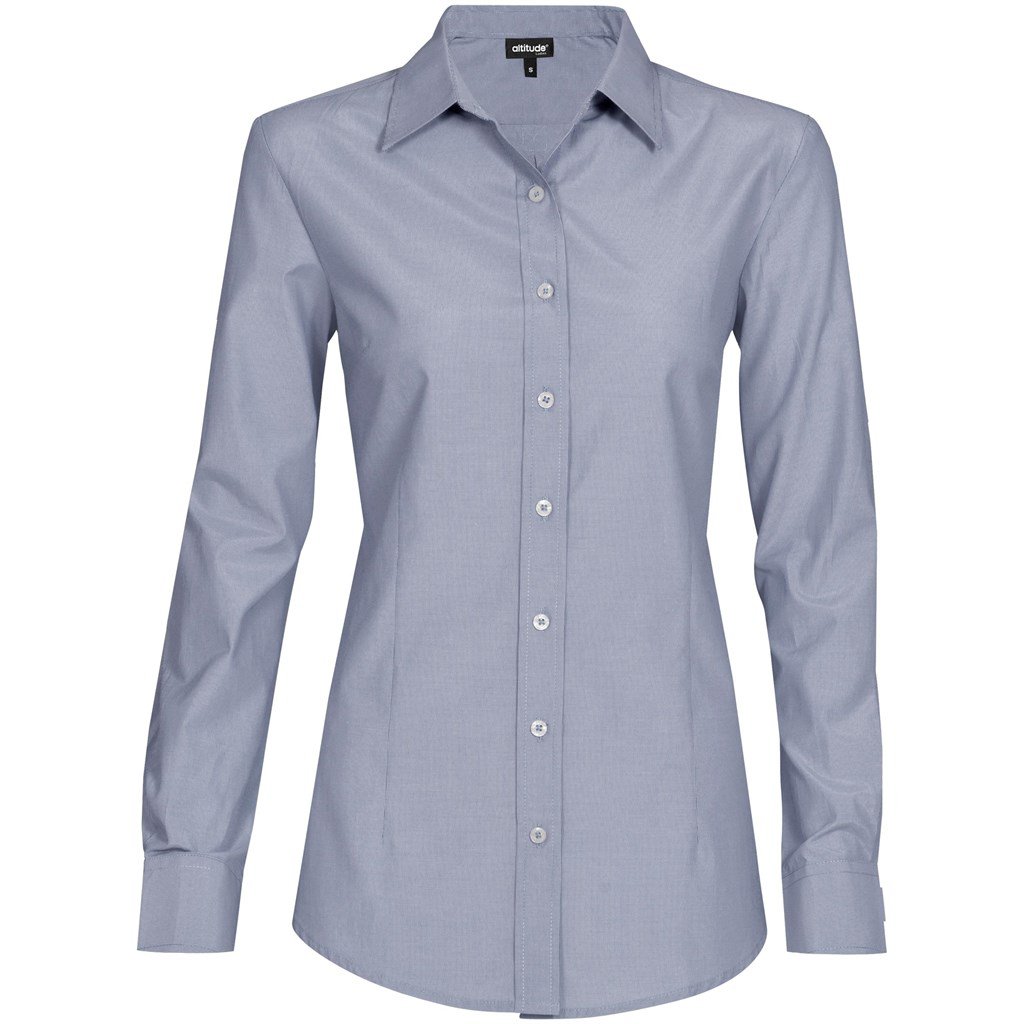 Chemise Portsmouth à manches longues pour femme - Bleu marine