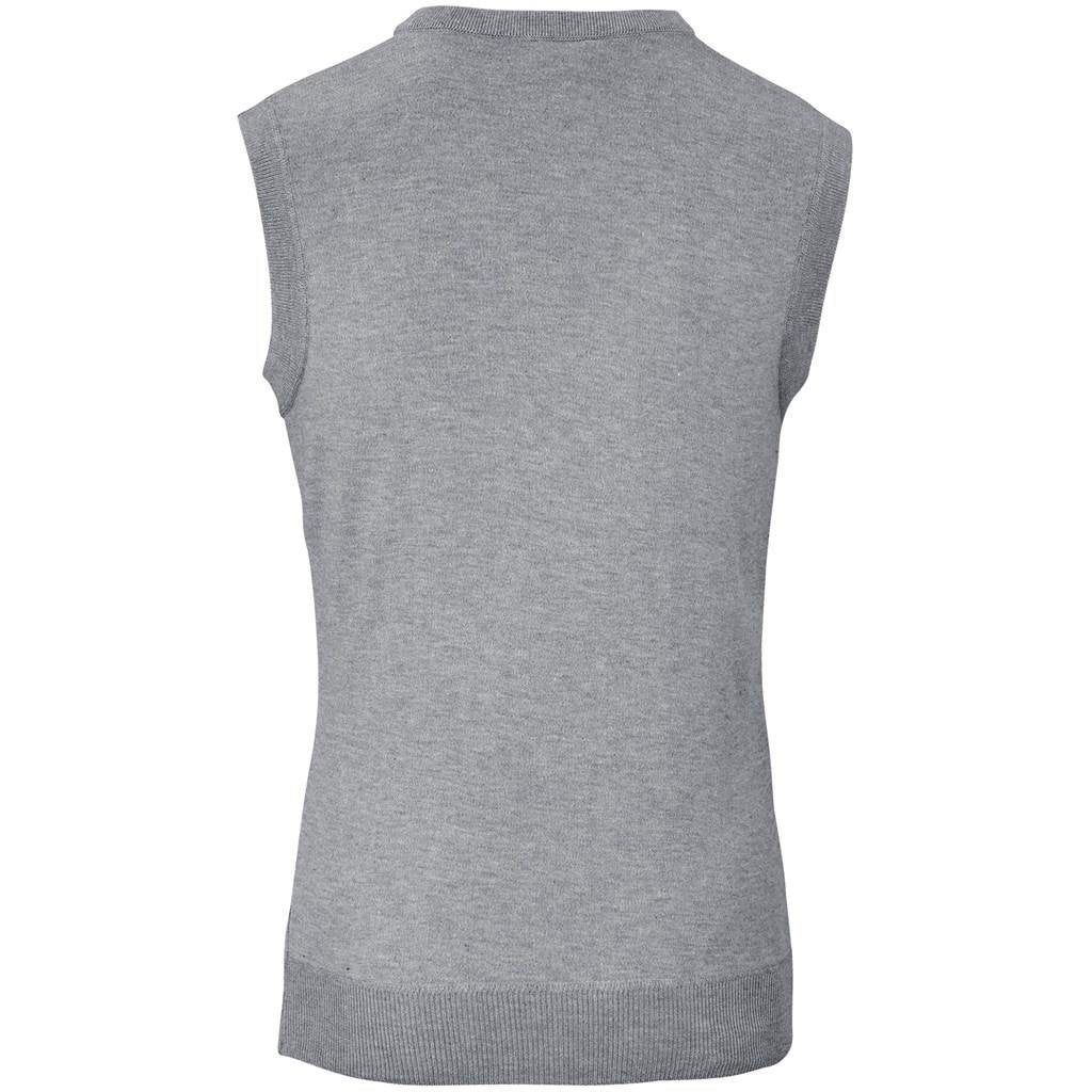 Mens Sleeveless Peru V-Neck Jersey - Grey