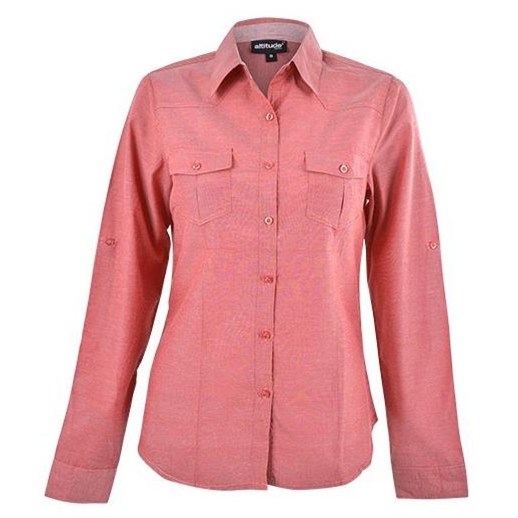 Chemise Ruby à manches longues pour femme - Rouge