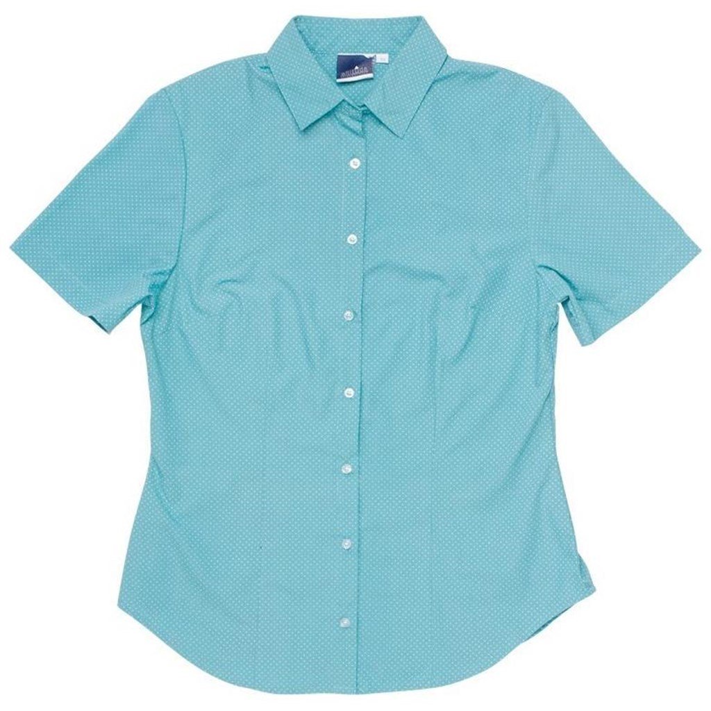 Chemise Rita à manches courtes pour femme - Aqua