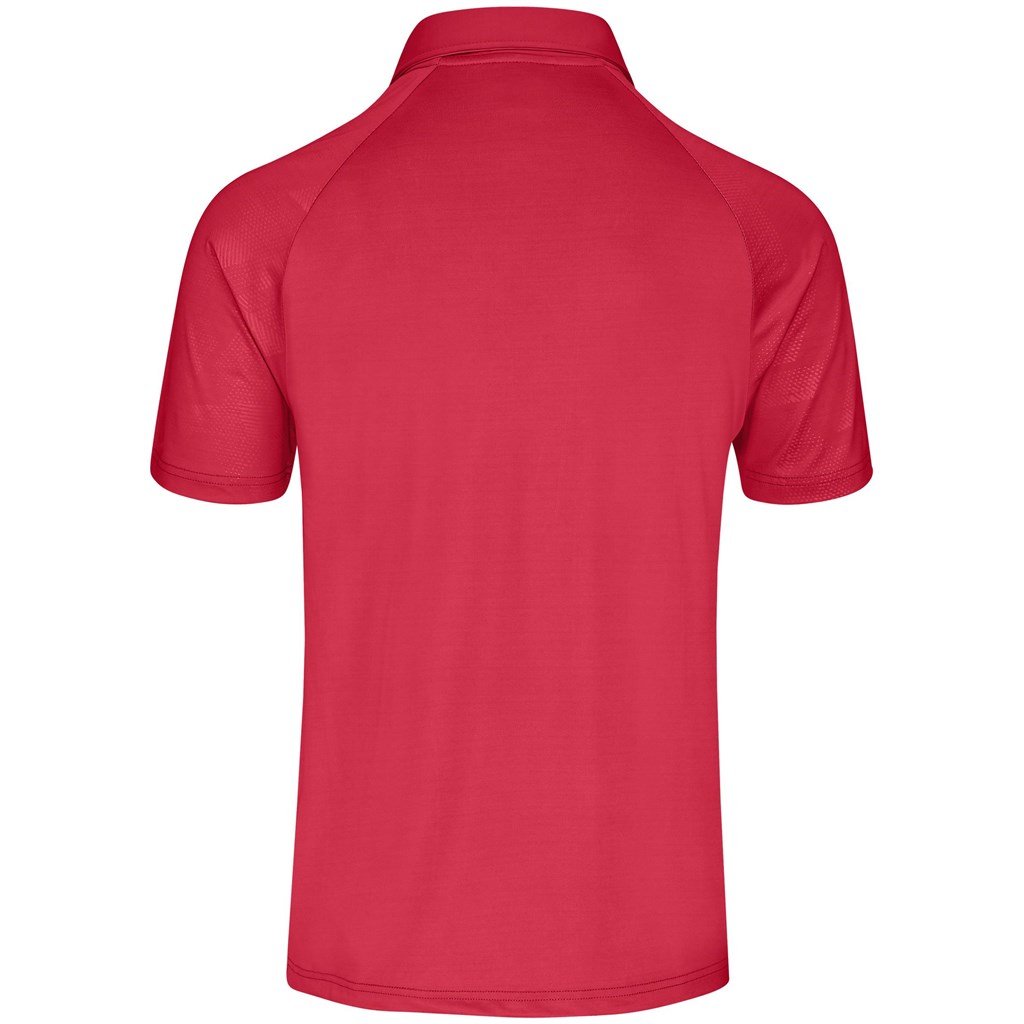 Mens Santorini Golf Shirt - Red